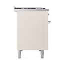 Nostalgie II 48 UP48FQNMPAWC Freestanding Dual Fuel Range with 8 Sealed Burners with Griddle Double Oven with Solid Door with Chrome knobs view 4