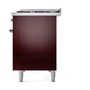 Nostalgie II 48 UP48FQNMPBUC Freestanding Dual Fuel Range with 8 Sealed Burners with Griddle Double Oven with Solid Door with Chrome knobs view 5
