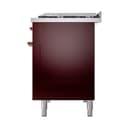 Nostalgie II 48 UP48FQNMPBUP Freestanding Dual Fuel Range with 8 Sealed Burners with Griddle Double Oven with Solid Door with Copper knobs view 5