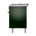 Nostalgie II 48 UP48FQNMPEGP Freestanding Dual Fuel Range with 8 Sealed Burners with Griddle Double Oven with Solid Door with Copper knobs view 5