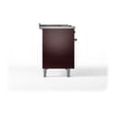 Nostalgie II 48 UP48FSNMPBUB Freestanding Dual Fuel Range with 5 Sealed Burners with Griddle and French Top Double Oven with Triple Glass Door with Bronze knobs view 9