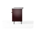 Nostalgie II 48 UP48FSNMPBUG Freestanding Dual Fuel Range with 5 Sealed Burners with Griddle and French Top Double Oven with Triple Glass Door with Brass knobs view 10
