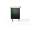 Nostalgie II 48 UP48FSNMPEGC Freestanding Dual Fuel Range with 5 Sealed Burners with Griddle and French Top Double Oven with Triple Glass Door with Chrome knobs view 10