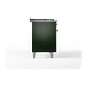 Nostalgie II 48 UP48FSNMPEGG Freestanding Dual Fuel Range with 5 Sealed Burners with Griddle and French Top Double Oven with Triple Glass Door with Brass knobs view 9