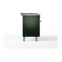 Nostalgie II 48 UP48FSNMPEGG Freestanding Dual Fuel Range with 5 Sealed Burners with Griddle and French Top Double Oven with Triple Glass Door with Brass knobs view 9