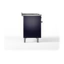 Nostalgie II 48 UP48FSNMPMBB Freestanding Dual Fuel Range with 5 Sealed Burners with Griddle and French Top Double Oven with Triple Glass Door with Bronze knobs view 9