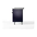 Nostalgie II 48 UP48FSNMPMBB Freestanding Dual Fuel Range with 5 Sealed Burners with Griddle and French Top Double Oven with Triple Glass Door with Bronze knobs view 10