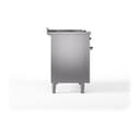 Nostalgie II 48 UP48FSNMPSSB Freestanding Dual Fuel Range with 5 Sealed Burners with Griddle and French Top Double Oven with Triple Glass Door with Bronze knobs view 9