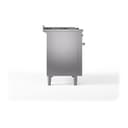 Nostalgie II 48 UP48FSNMPSSC Freestanding Dual Fuel Range with 5 Sealed Burners with Griddle and French Top Double Oven with Triple Glass Door with Chrome knobs view 9