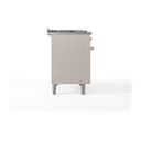 Nostalgie II 48 UP48FSQNMPAWC Freestanding Dual Fuel Range with 5 Sealed Burners with Griddle and French Top Double Oven with Solid Door with Chrome knobs view 4