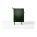 Nostalgie II 48 UP48FSQNMPEGP Freestanding Dual Fuel Range with 5 Sealed Burners with Griddle and French Top Double Oven with Solid Door with Copper knobs view 4