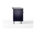 Nostalgie II 48 UP48FSQNMPMBP Freestanding Dual Fuel Range with 5 Sealed Burners with Griddle and French Top Double Oven with Solid Door with Copper knobs view 4
