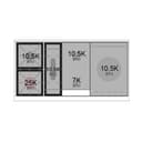 Nostalgie II 48 UP48FSQNMPWHG Freestanding Dual Fuel Range with 5 Sealed Burners with Griddle and French Top Double Oven with Solid Door with Brass knobs view 6