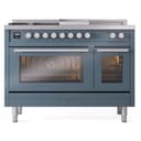 Professional Plus II 48 UP48FSWMPBG Freestanding Dual Fuel Range with 5 Sealed Burners with Griddle and French Top Double Oven with Triple Glass Door with Stainless Steel knobs view 2