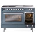 Professional Plus II 48 UP48FSWMPBG Freestanding Dual Fuel Range with 5 Sealed Burners with Griddle and French Top Double Oven with Triple Glass Door with Stainless Steel knobs view 5