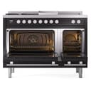 Professional Plus II 48 UP48FSWMPBK Freestanding Dual Fuel Range with 5 Sealed Burners with Griddle and French Top Double Oven with Triple Glass Door with Stainless Steel knobs view 3