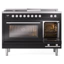 Professional Plus II 48 UP48FSWMPBK Freestanding Dual Fuel Range with 5 Sealed Burners with Griddle and French Top Double Oven with Triple Glass Door with Stainless Steel knobs view 5