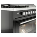 Professional Plus II 48 UP48FSWMPBK Freestanding Dual Fuel Range with 5 Sealed Burners with Griddle and French Top Double Oven with Triple Glass Door with Stainless Steel knobs view 7