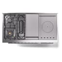 Professional Plus II 48 UP48FSWMPMG Freestanding Dual Fuel Range with 5 Sealed Burners with Griddle and French Top Double Oven with Triple Glass Door with Stainless Steel knobs view 8