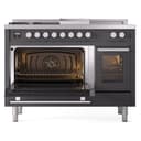 Professional Plus II 48 UP48FSWMPMG Freestanding Dual Fuel Range with 5 Sealed Burners with Griddle and French Top Double Oven with Triple Glass Door with Stainless Steel knobs view 4