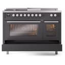 Professional Plus II 48 UP48FSWMPMG Freestanding Dual Fuel Range with 5 Sealed Burners with Griddle and French Top Double Oven with Triple Glass Door with Stainless Steel knobs view 6
