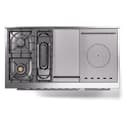 Professional Plus II 48 UP48FSWMPSS Freestanding Dual Fuel Range with 5 Sealed Burners with Griddle and French Top Double Oven with Triple Glass Door view 8