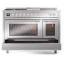 Professional Plus II 48 UP48FSWMPSS Freestanding Dual Fuel Range with 5 Sealed Burners with Griddle and French Top Double Oven with Triple Glass Door view 6