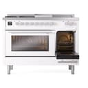 Professional Plus II 48 UP48FSWMPWH Freestanding Dual Fuel Range with 5 Sealed Burners with Griddle and French Top Double Oven with Triple Glass Door with Stainless Steel knobs view 5