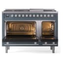 Professional Plus II 48 UP48FWMPBG Freestanding Dual Fuel Range with 8 Sealed Burners with Griddle Double Oven with Triple Glass Door with Stainless Steel knobs view 3