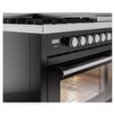 Professional Plus II 48 UP48FWMPBK Freestanding Dual Fuel Range with 8 Sealed Burners with Griddle Double Oven with Triple Glass Door with Stainless Steel knobs view 7