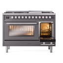 Professional Plus II 48 UP48FWMPMG Freestanding Dual Fuel Range with 8 Sealed Burners with Griddle Double Oven with Triple Glass Door with Stainless Steel knobs view 5