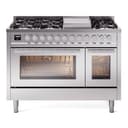 Professional Plus II 48 UP48FWMPSS Freestanding Dual Fuel Range with 8 Sealed Burners with Griddle Double Oven with Triple Glass Door view 1
