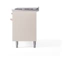 Nostalgie II 60 UP60FNMPAWP Freestanding Dual Fuel Range with 9 Sealed Burners with Griddle Double Oven with Triple Glass Door with Copper knobs view 11