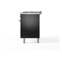 Nostalgie II 60 UP60FNMPBKC Freestanding Dual Fuel Range with 9 Sealed Burners with Griddle Double Oven with Triple Glass Door with Chrome knobs view 11