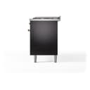 Nostalgie II 60 UP60FNMPBKG Freestanding Dual Fuel Range with 9 Sealed Burners with Griddle Double Oven with Triple Glass Door with Brass knobs view 10