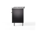 Nostalgie II 60 UP60FNMPBKP Freestanding Dual Fuel Range with 9 Sealed Burners with Griddle Double Oven with Triple Glass Door with Copper knobs view 11