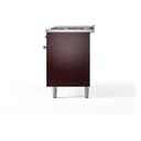 Nostalgie II 60 UP60FNMPBUC Freestanding Dual Fuel Range with 9 Sealed Burners with Griddle Double Oven with Triple Glass Door with Chrome knobs view 11