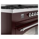 Nostalgie II 60 UP60FNMPBUC Freestanding Dual Fuel Range with 9 Sealed Burners with Griddle Double Oven with Triple Glass Door with Chrome knobs view 8