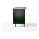 Nostalgie II 60 UP60FNMPEGB Freestanding Dual Fuel Range with 9 Sealed Burners with Griddle Double Oven with Triple Glass Door with Bronze knobs view 11
