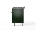 Nostalgie II 60 UP60FNMPEGC Freestanding Dual Fuel Range with 9 Sealed Burners with Griddle Double Oven with Triple Glass Door with Chrome knobs view 11
