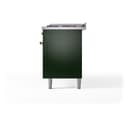 Nostalgie II 60 UP60FNMPEGG Freestanding Dual Fuel Range with 9 Sealed Burners with Griddle Double Oven with Triple Glass Door with Brass knobs view 11