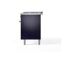 Nostalgie II 60 UP60FNMPMBP Freestanding Dual Fuel Range with 9 Sealed Burners with Griddle Double Oven with Triple Glass Door with Copper knobs view 11