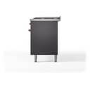Nostalgie II 60 UP60FNMPMGB Freestanding Dual Fuel Range with 9 Sealed Burners with Griddle Double Oven with Triple Glass Door with Bronze knobs view 11