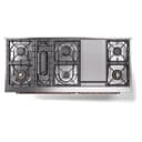 Nostalgie II 60 UP60FNMPSSP Freestanding Dual Fuel Range with 9 Sealed Burners with Griddle Double Oven with Triple Glass Door with Copper knobs view 9