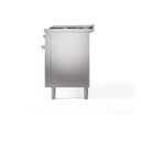 Nostalgie II 60 UP60FNMPSSP Freestanding Dual Fuel Range with 9 Sealed Burners with Griddle Double Oven with Triple Glass Door with Copper knobs view 11