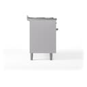 Nostalgie II 60 UP60FNMPWHB Freestanding Dual Fuel Range with 9 Sealed Burners with Griddle Double Oven with Triple Glass Door with Bronze knobs view 10