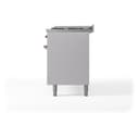 Nostalgie II 60 UP60FNMPWHB Freestanding Dual Fuel Range with 9 Sealed Burners with Griddle Double Oven with Triple Glass Door with Bronze knobs view 11