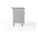 Nostalgie II 60 UP60FNMPWHC Freestanding Dual Fuel Range with 9 Sealed Burners with Griddle Double Oven with Triple Glass Door with Chrome knobs view 10