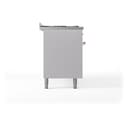 Nostalgie II 60 UP60FNMPWHP Freestanding Dual Fuel Range with 9 Sealed Burners with Griddle Double Oven with Triple Glass Door with Copper knobs view 10