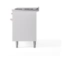 Nostalgie II 60 UP60FNMPWHP Freestanding Dual Fuel Range with 9 Sealed Burners with Griddle Double Oven with Triple Glass Door with Copper knobs view 11